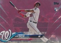2018 Topps Update #US104 Juan Soto Hot Pink Baseball Card
