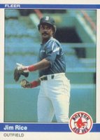 1984 Fleer #408 Jim Rice Baseball Card