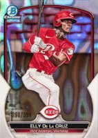 2023 Bowman Chrome Prospects #BCP65 Elly de La Cruz Lava Refractor Baseball Card