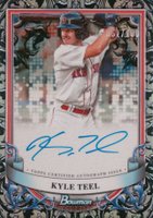 2024 Bowman Sterling Prospect Autographs #PAKT Kyle Teel Sterling Silver Refractor Baseball Card