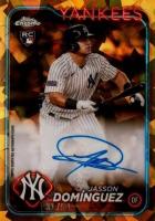 2024 Topps Chrome Sapphire Chrome Sapphire Autographs #CSAJDO Jasson Dominguez Gold Baseball Card