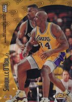 1998 Finest Mystery #M39 Shaquille O'Neal/Tim Duncan Refractor Basketball Card