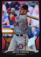 2013 Bowman Chrome #1 Bryce Harper Black Refractor Baseball Card