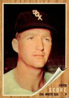 1962 Topps #116GT Herb Score Green Tint Baseball Card