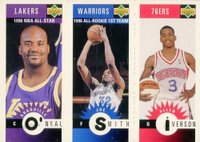 1996 Collector's Choice Mini II # O'Neal/Smith/Iverson Basketball Card