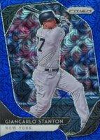 2020 Panini Prizm #164 Giancarlo Stanton Blue Mojo Prizm Baseball Card