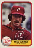 1981 Fleer #5 Mike Schmidt Portrait Baseball Card