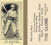 1916 The Globe Clothing #96 Ed. Konetchy Baseball Card