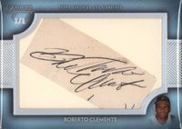 2017 Topps Dynasty Cut Signatures 1/1 #DCSRC Roberto Clemente Baseball Card