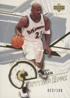 2003 Upper Deck Glass Cutting Edge #CE-MJ Michael Jordan Jersey Basketball Card