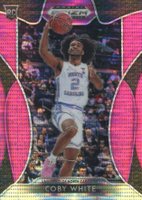 2019 Panini Prizm Draft Picks #70 Coby White Pink Pulsar Prizm Basketball Card