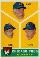 1960 Topps #457 Cubs Coaches Baseball Card