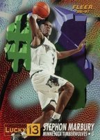 1996 Fleer Lucky 13 #4 Stephon Marbury Basketball Card