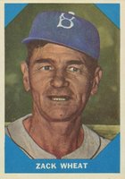 1960 Fleer Baseball Greats #12 Zack Wheat Baseball Card