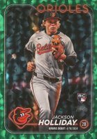 2024 Topps Update #US97 Jackson Holliday Green Crackle Foil Board Baseball Card