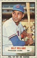 1965 Bazooka #17 Billy Williams Hand Cut-Batting Baseball Card