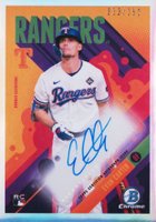 2024 Bowman Chrome Bowman Ascensions Autographs #EC Evan Carter Baseball Card