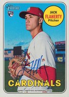 2018 Topps Heritage Real One Autographs #JF Jack Flaherty Baseball Card