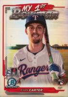 2024 Bowman Chrome My 1st Bowman #M1B7 Evan Carter Baseball Card
