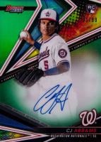 2022 Bowman's Best Best of 2022 Autographs #B22CA CJ Abrams Green Refractor Baseball Card