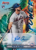 2019 Bowman's Best Power Producers #PP-PA Pete Alonso Autograph Baseball Card