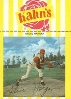 1968 Kahn's Wieners # Steve Hargan Baseball Card