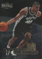 1997 Metal Universe Championship #72 Tim Duncan Basketball Card