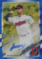 2021 Topps Chrome Sapphire Rookie Autographs #RAAG Andres Gimenez Baseball Card
