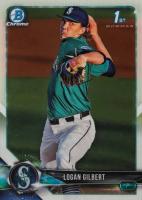 2018 Bowman Draft #BDC63 Logan Gilbert Chrome Baseball Card