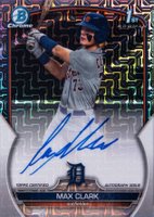 2023 Bowman Draft Chrome Prospect Autograph #CDAMC Max Clark HTA Choice Baseball Card