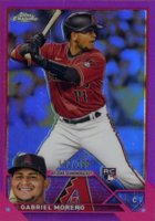 2023 Topps Chrome #189 Gabriel Moreno Magenta Refractor Baseball Card