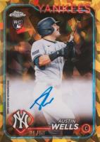 2024 Topps Chrome Sapphire Chrome Sapphire Autographs #CSAAW Austin Wells Gold Baseball Card