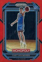 2022 Panini Prizm Monopoly #63 Chet Holmgren Red Prizm Basketball Card