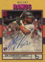 2022 Topps Brooklyn Collection Autograph #HR Heliot Ramos Gold Baseball Card