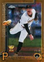 2025 Topps Chrome Logofractor Edition #300 Paul Skenes Gold Refractor Baseball Card