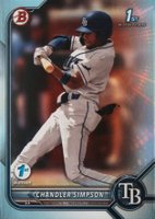 2022 Bowman Draft 1st Edition #26 Chandler Simpson Sky Blue Foil Baseball Card