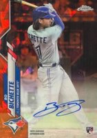 2020 Topps Chrome Update Sapphire Edition Autographs #BB Bo Bichette Orange Baseball Card