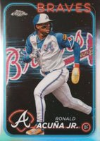 2024 Topps Chrome #250 Ronald Acuna Jr. Lightboard Logo Baseball Card