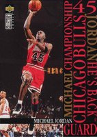 1995 Collector's Choice Jordan-He's Back #M3 Michael Jordan Basketball Card