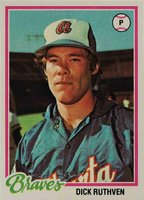 1978 Topps #75 Dick Ruthven Baseball Card