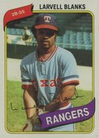 1980 Topps #656 Larvell Blanks Baseball Card