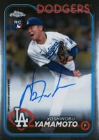 2024 Topps Chrome Rookie Autographs #RAYY Yoshinobu Yamamoto Baseball Card