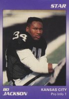 1990 Star Bo Jackson #6 Bo Jackson Pro Info 1 Baseball Card