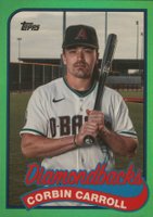 2023 Topps Archives 1989 Doubleheaders #89DH9 Corbin Carroll/Michael Harris II Green Baseball Card