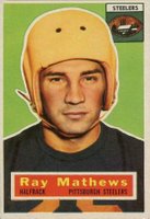 1956 Topps #75 Ray Mathews Football Card