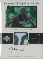 2003 Upper Deck Exquisite Collection #53 Josh Howard Autograph Patch (225) Basketball Card