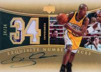 2004 Upper Deck Exquisite Collection Number Pieces Autographs #NP-RA Ray Allen Basketball Card