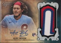 2021 Topps Dynasty Autographed Patch #AB5 Alec Bohm Silver Baseball Card