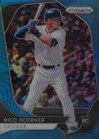 2020 Panini Prizm #30 Nico Hoerner Carolina Blue Prizm Baseball Card