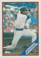 1988 Topps #500 Andre Dawson Baseball Card